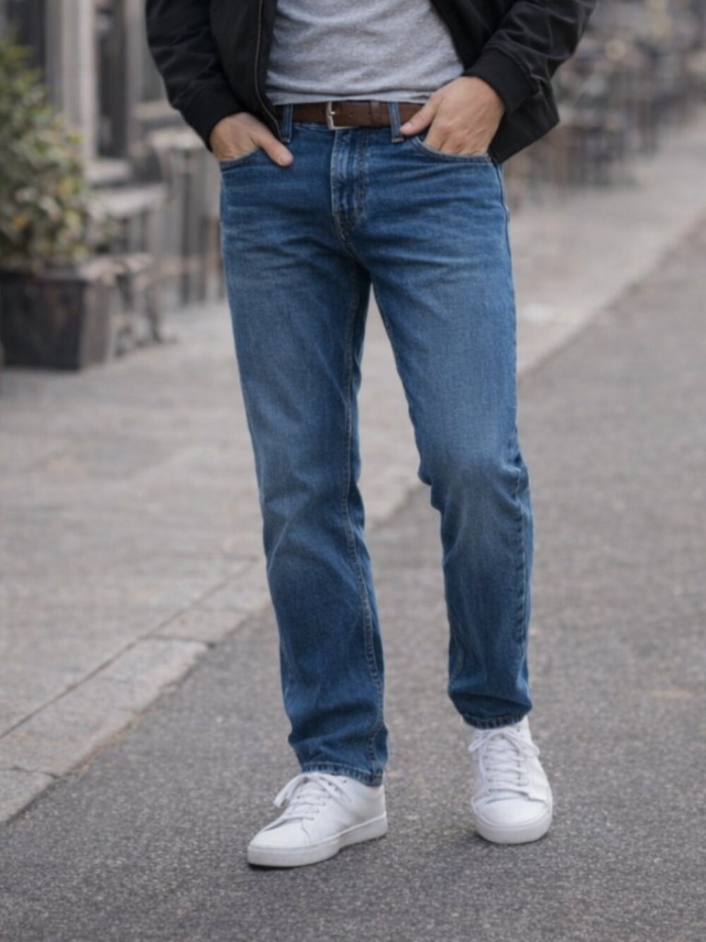Goodfellow Men's Straight Leg Jeans in Medium Wash